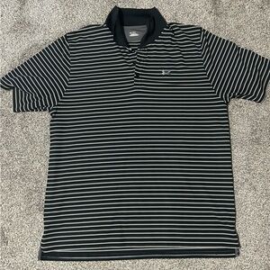 Under Armour Men's Polo with Black and White Stripes